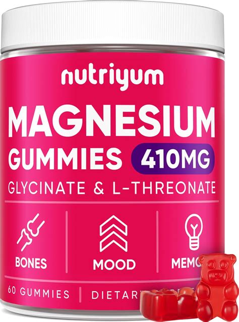 Amazon Magnesium Gummies Mg Magnesium Glycinate And L