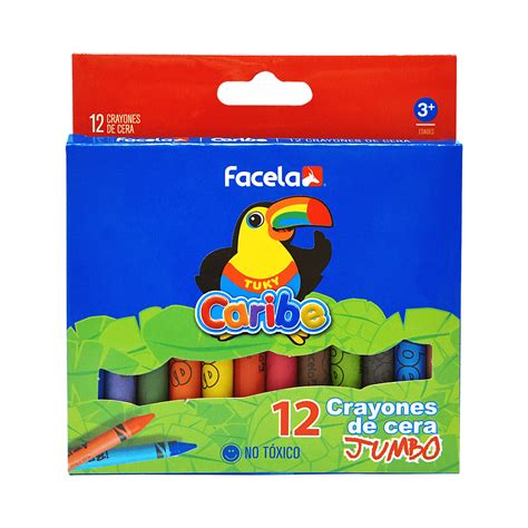 CRAYONES DE CERA JUMBO FACELA PQT 12 Office Gallery