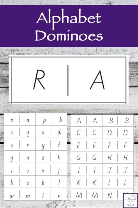 Alphabet Dominoes Friday Freebie A Moment In Our World