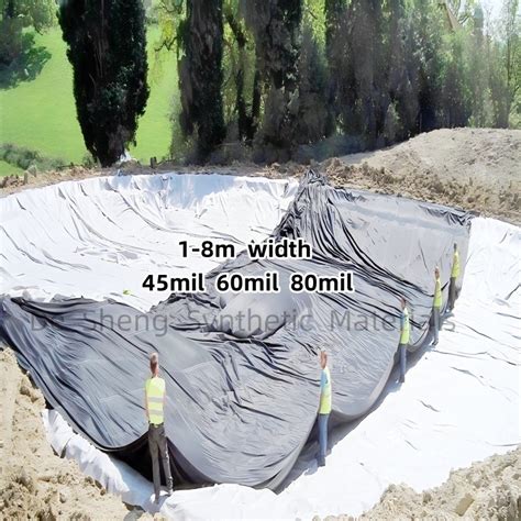 Mil Black Epdm Fish Pond Liner Drinking Water Standard China Epdm