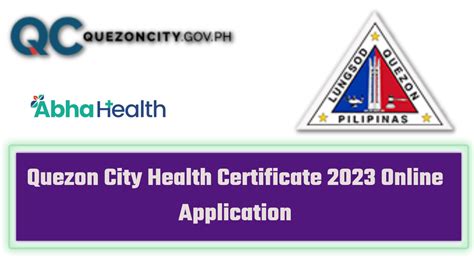 Quezon City Health Certificate 2023 Online Application