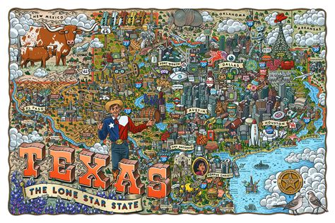 Texas Map on Behance