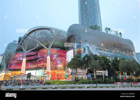 People Visit Ion Orchard Shopping Mall In Orchard Road Singapore Stock