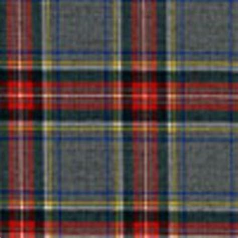 STEWART GREY tartan fabric BY THE HALF-YARD, 100% wool