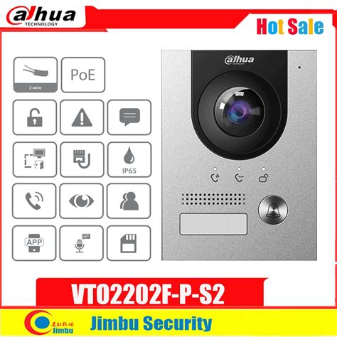 Купить Домофон Dahua VTO PoE Doorbell VTO2202F P S2 2 wire IP Villa