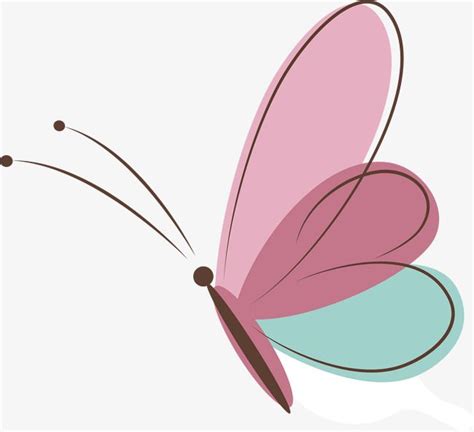 Pink Butterflies Hd Transparent Pink Butterfly Vector Antenna Insect