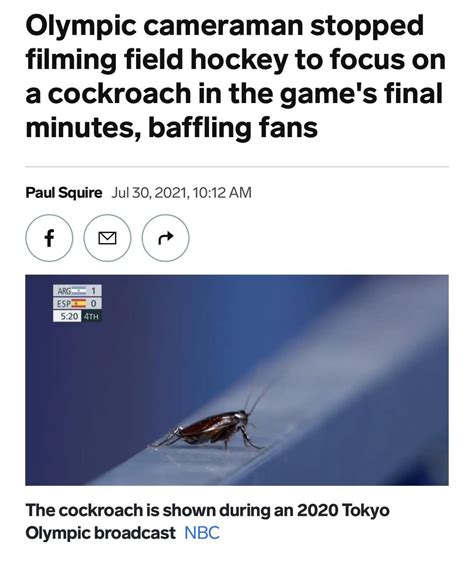 Forget the Olympics. Let’s watch this roach 🪳 : r/facepalm