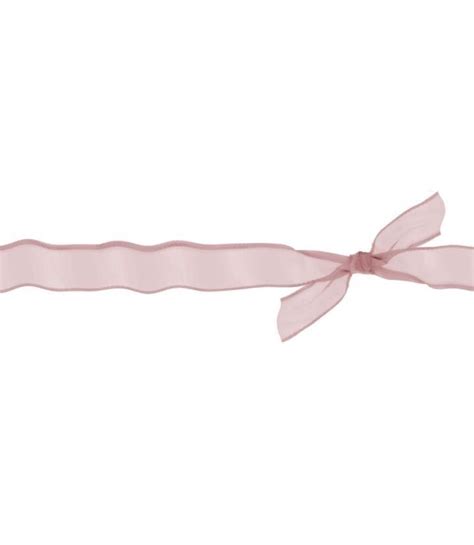 A Pink Ribbon With A Bow On It