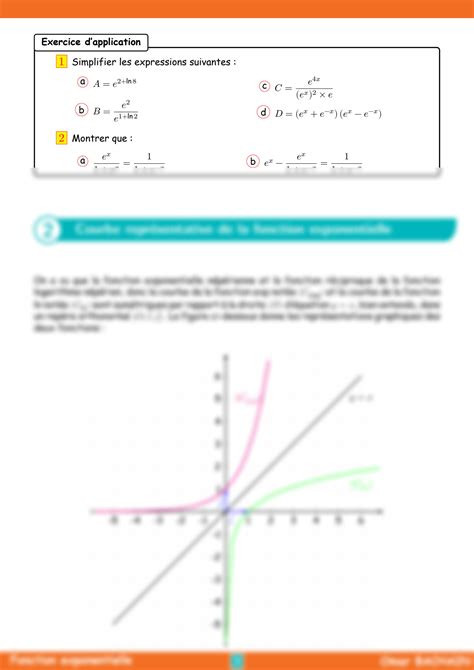 Solution Cours Fonction Exponentielle Math Matique Studypool