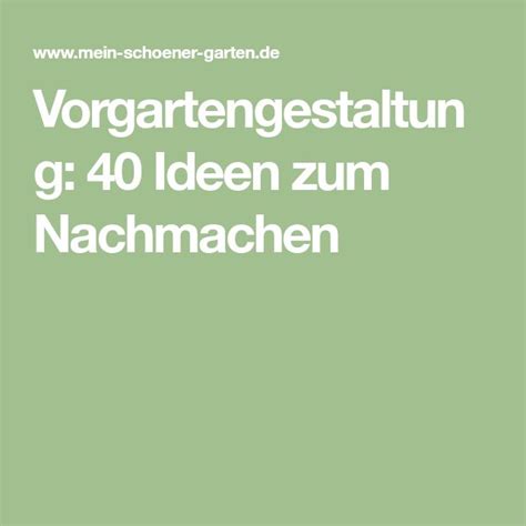 Vorgartengestaltung Ideen Zum Nachmachen Vorgartengestaltung