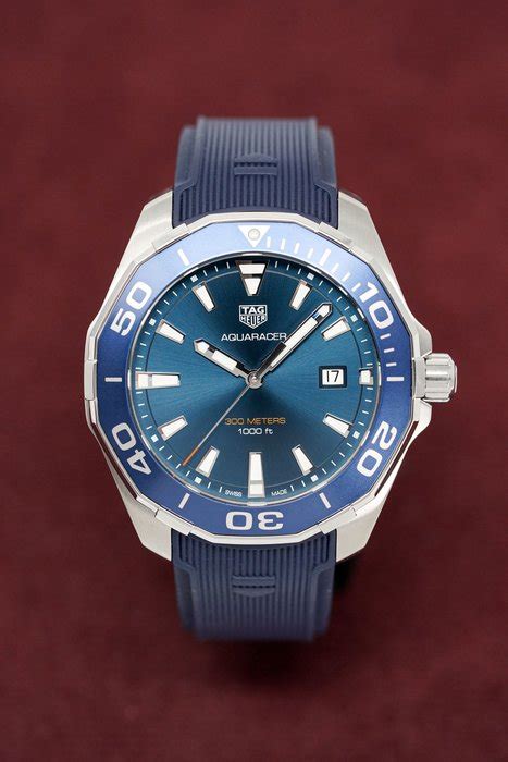 TAG Heuer Quartz AQUARACER Blue WAY101C FT6153 Homme Catawiki