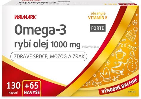 WALMARK Omega 3 rybí olej forte promo 130 65 kapsúl NaseZdravie sk