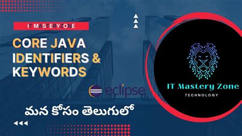 Mastering Java Identifiers And Keywords Like A Pro Core Java Telugu