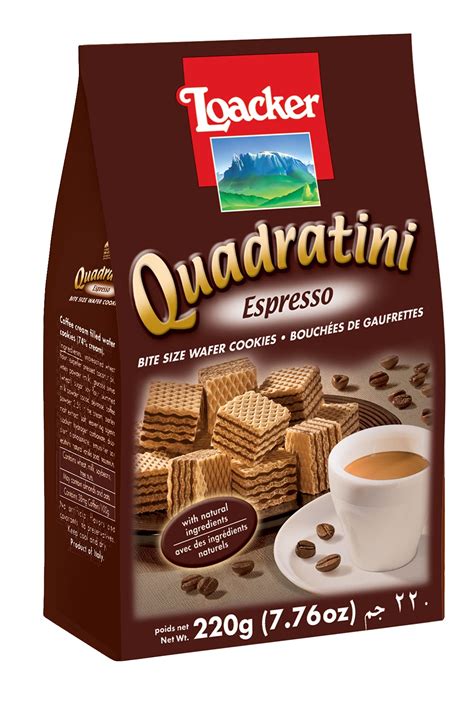 Loacker Quadratini Espresso Wafers 7 76 Oz Delicious Italian Treat