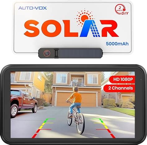 Amazon AUTO VOX Solar Wireless Backup Camera With 5 1080P Monitor