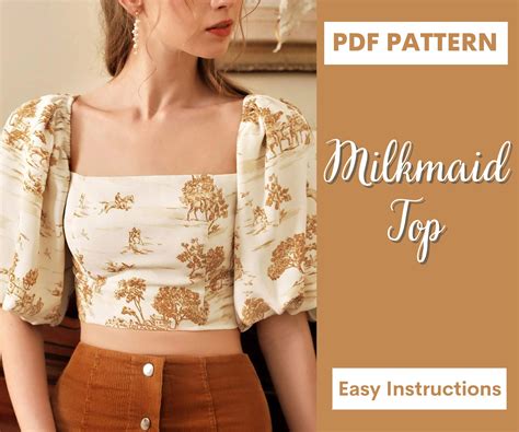 43 Designs Sewing Pattern Puff Sleeve Blouse MysonMunibah