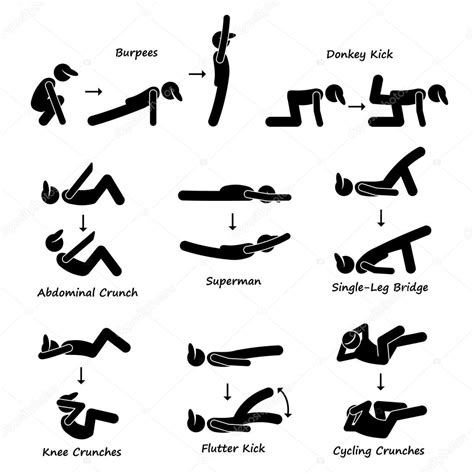 Stick figure training | Body Workout Exercise Fitness Training (Set 3 ...