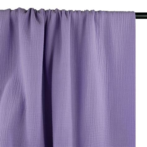 Tissu Coton Vichy Grands Carreaux Violet