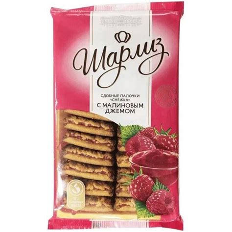 Сдобные палочки Шарлиз Снежка с малиновым джемом 370гр*3 шт - купить с ...