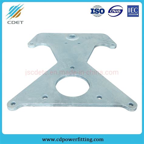 Hot DIP Galvanized Steel Adjustable Yoke Plate For Power Line China Yoke Plate And Double Yoke