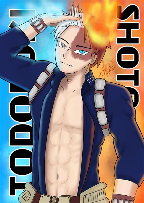 Todoroki Shoto Half Hot Half Cold Just Tried Drawing Him Still Practicing R