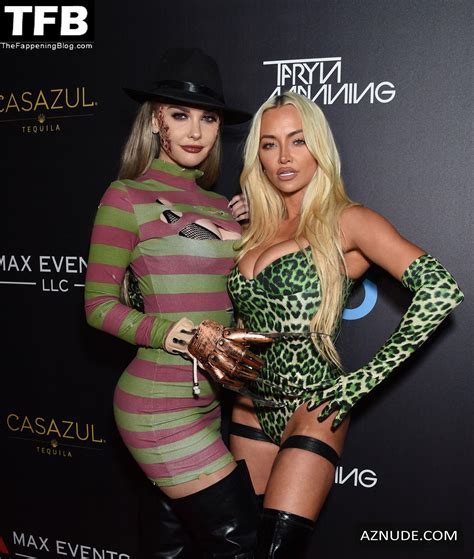 Lindsey Pelas Sexy Seen Showing Off Her Hot Tits And Ass At The Halloween Party In La Aznude