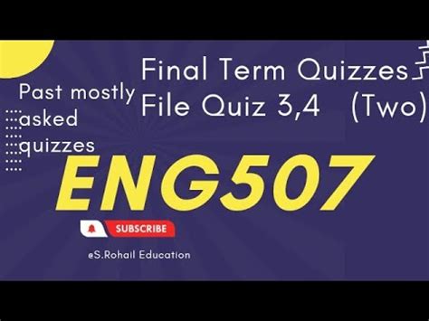 Eng Final Term Preparations Quiz Second File S Rohail