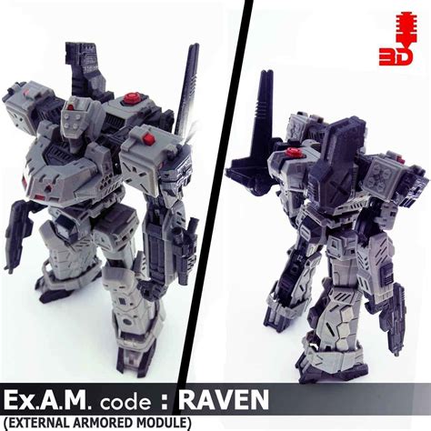 ARMORED CORE LAST RAVEN MECHA 3DPRINT ARTICULATED ACTION FIGURE 3D