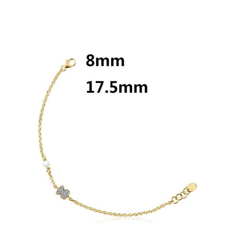 Nuevo Tous Pulsera De Oso De Plata De Ley Para Mujer Pulsera