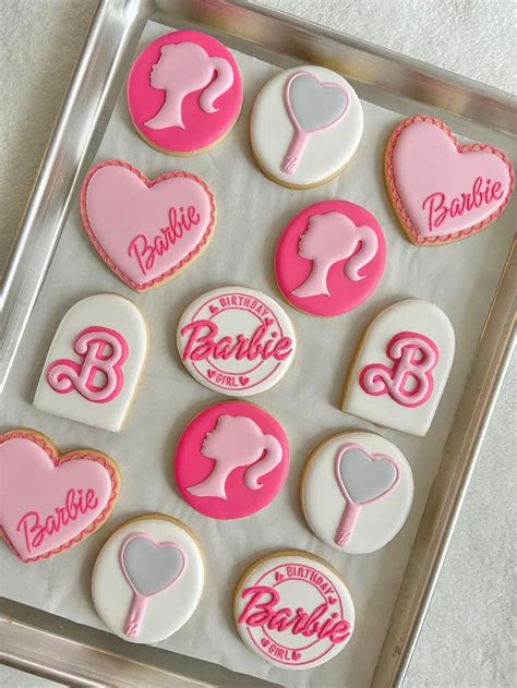 Barbie Cookies Barbie Sugar Cookies Barbie Girl Sugar Cookies Etsy