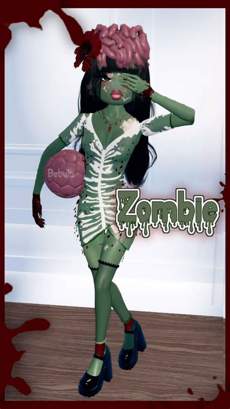 Dress To Impress Zombie Halloween Apocalypse Outfit In Zombie