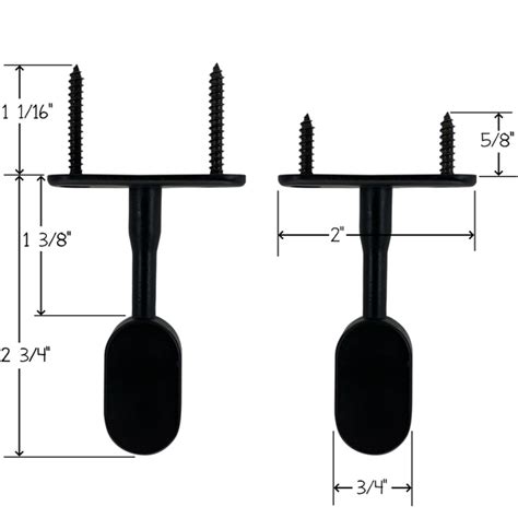 Oval Closet Rod End Cups Screw On Polished Chrome