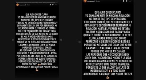 Macarena V Lez En Instagram Se Pronuncia Tras Ampay De V Ctor Salas