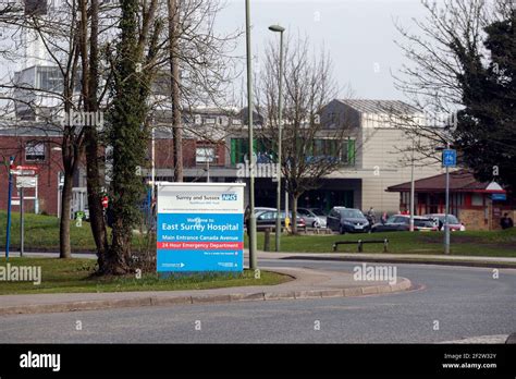 East Surrey Hospital near Redhill, Surrey Stock Photo - Alamy