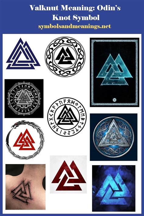 Norse Symbols Viking Symbols Asatru Symbols Kolovrat Triquetra Valknut