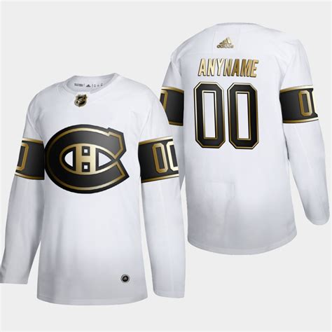 Custom Montreal Canadiens Golden Edition White Jersey - Heretro.com