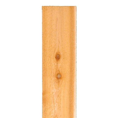 5 8 In X 6 In X 8 Ft Western Red Cedar Flat Top Fence Picket 17179