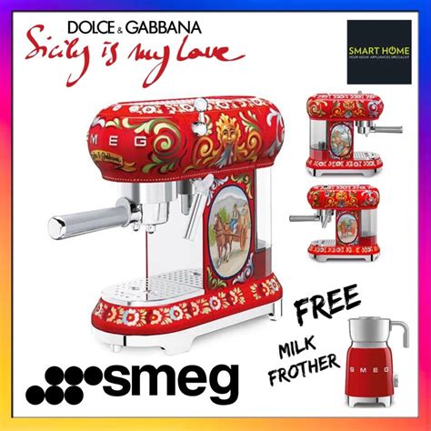 Smeg Ecf Dguk Espresso Coffee Machine Dolce Gabbana Shopee Malaysia