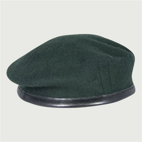 Military Beret In The Rifles Green