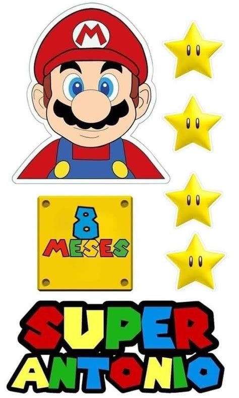 Pin De Cgallardoiturra En Toppers Dulceros De Mario Bros Camisas De