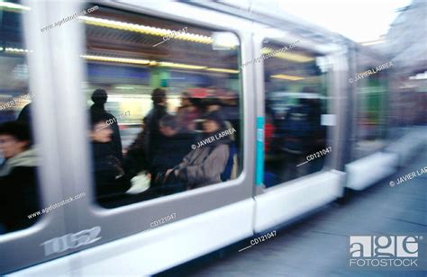 Tram At Place De L Homme De Fer Strasbourg France Stock Photo