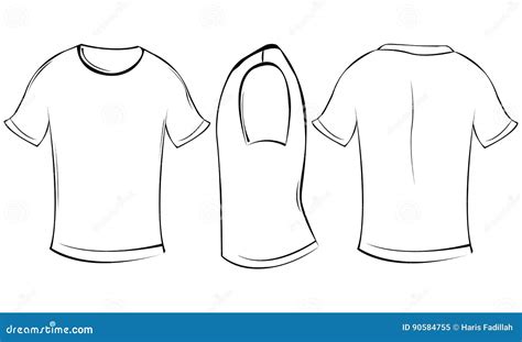 T Shirt Stock Vector Illustration Of Short Adult Body 90584755