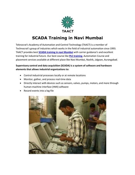 PPT SCADA Training In Navi Mumbai PowerPoint Presentation Free