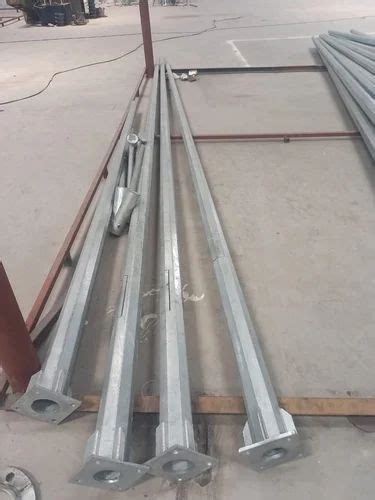 Mild Steel Hot Dipped Galvanized Octagonal Poles At Rs In Coimbatore