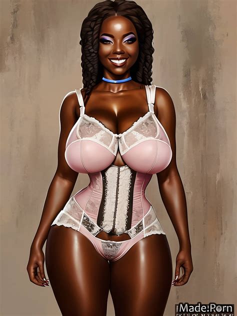 Porn Image Of Hairy Thick Thighs Short Big Hips Digital Art Corset Created By AI