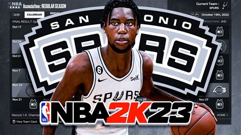 The Rebuild Begins Nba 2k23 San Antonio Spurs Mynba Franchise Ep 1 S1 Youtube