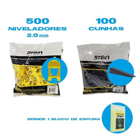 Kit 500 Nivelador 100 Cunha De Pisos E Porcelanatos 2 0 Mm Leroy Merlin