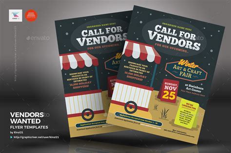 Vendors Wanted Flyer Templates Print Templates Graphicriver