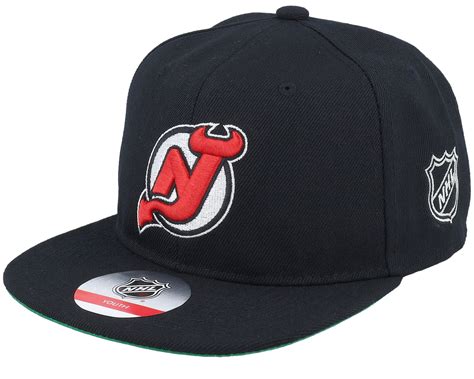 Kids New Jersey Devils Logo Flatbrim Black Snapback - Outerstuff cap ...