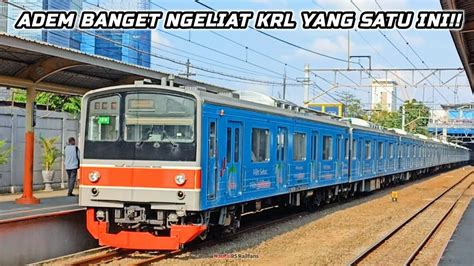 Adem Banget Liat Krl Jr Livery Biru Kompilasi Krl Commuter Line